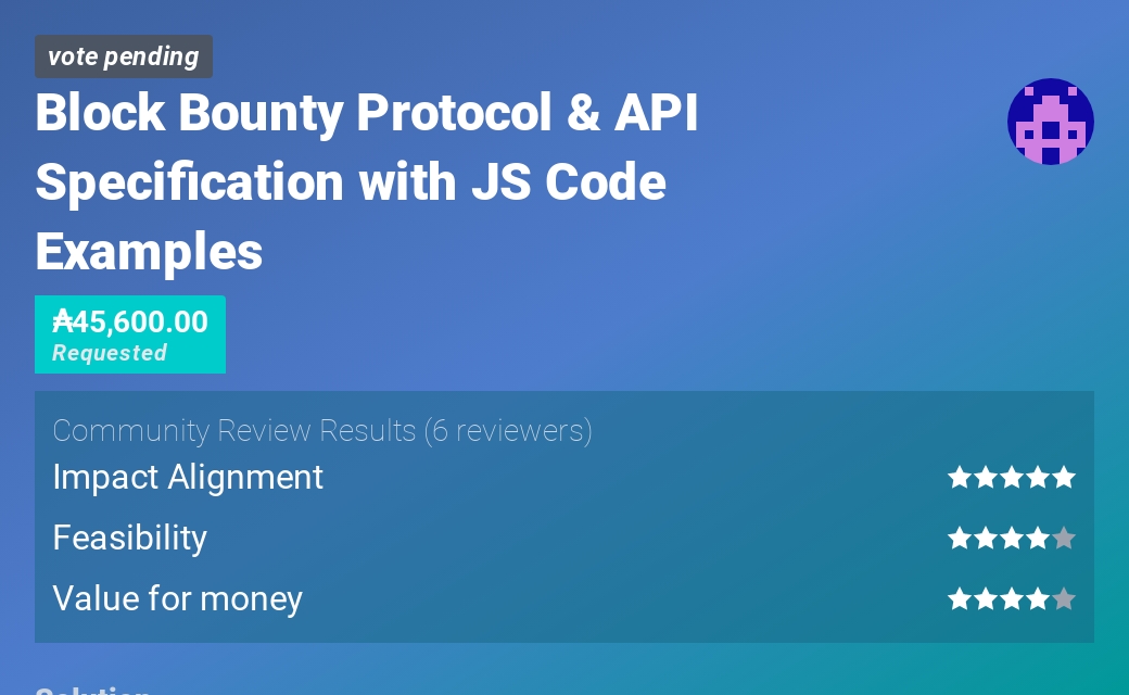 Block Bounty Protocol & API Specification with JS Code Examples | Lido ...