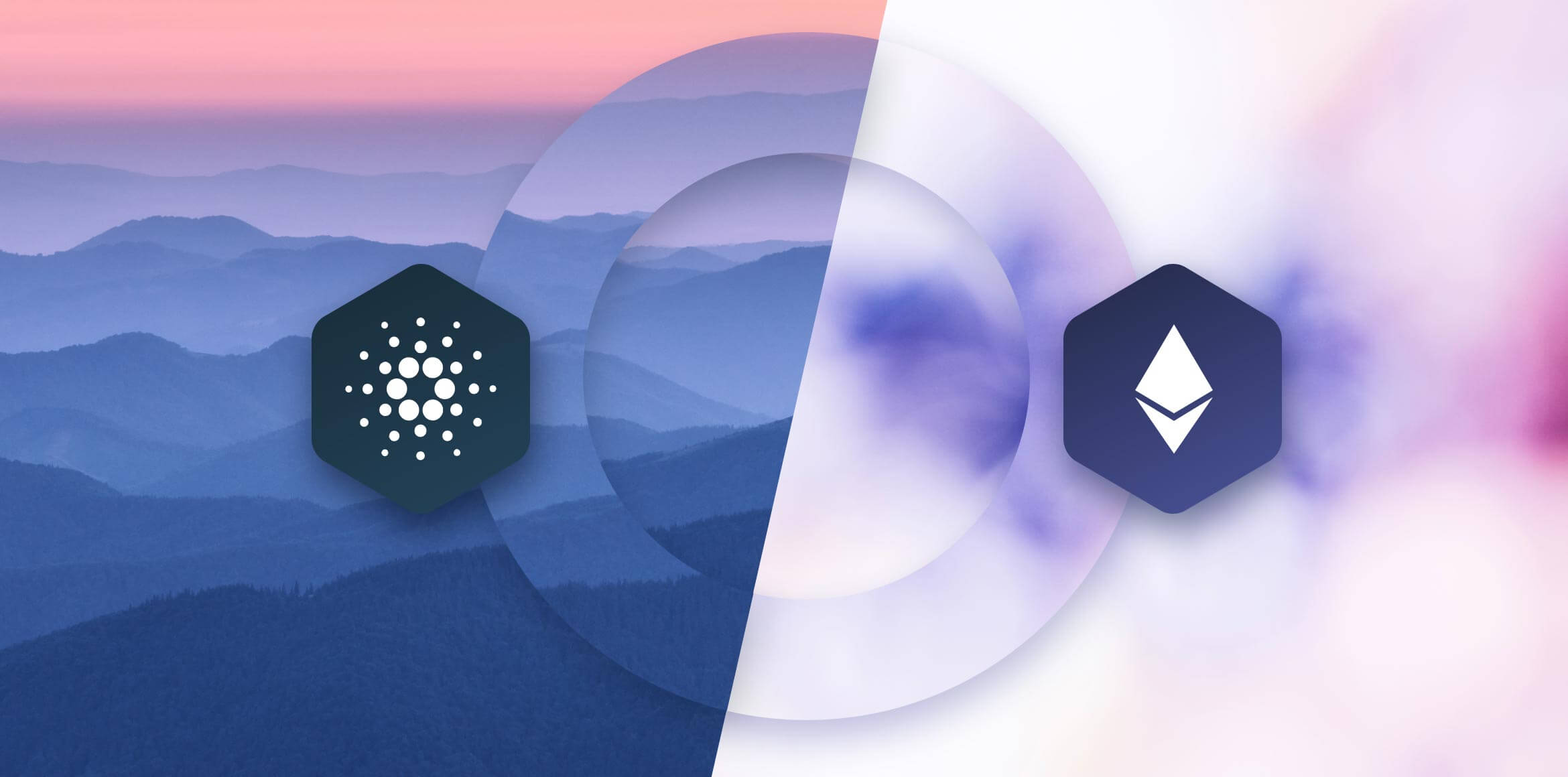Ethereum Cardano logos